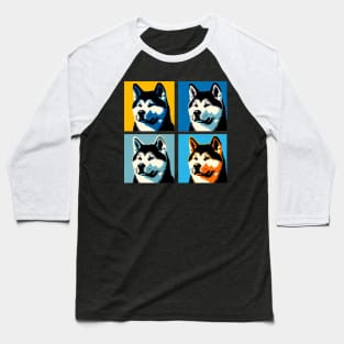 Akita Pop Art - Dog Lover Gifts Baseball T-Shirt
